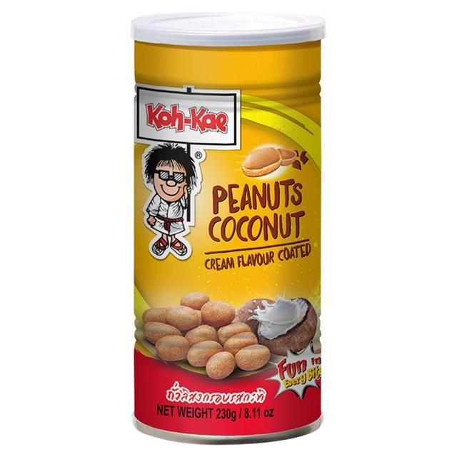 Cacahuètes enrobées de crème de noix de coco